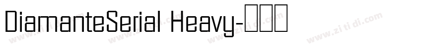 DiamanteSerial Heavy字体转换